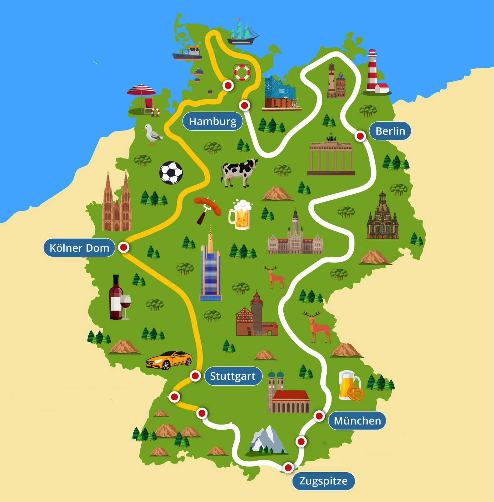 Deutschland Tour Schritte-Challenge